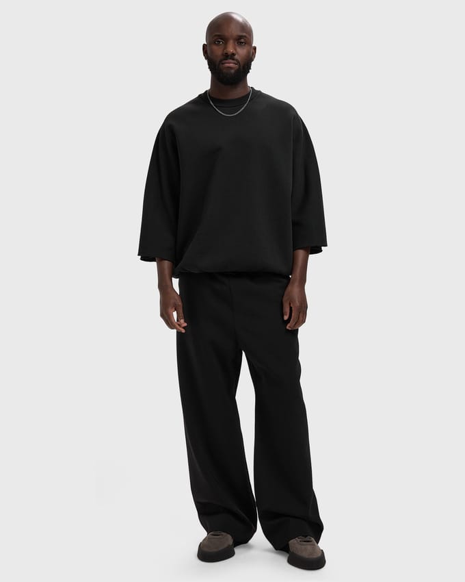 CUT SLEEVE SWEATSHIRT