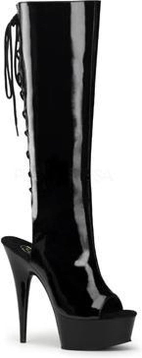 Delight-2018 black patent - (EU 45 = US 14) - Pleaser