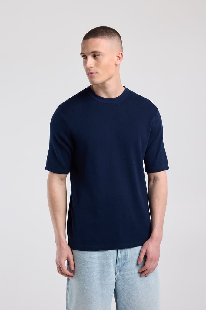 America Today Kello Dark Blue Taglia: M | Magliette basic Outlet | Uomo | Blu