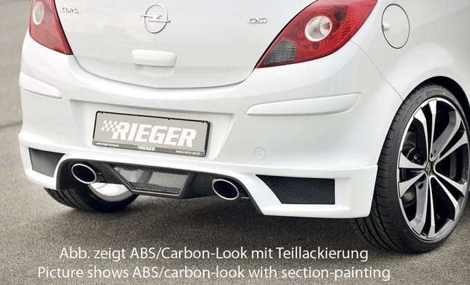 RIEGER - PERFORMANCE DIFFUSER DUAL TIP L+R - OPEL CORSA D - PRIMER