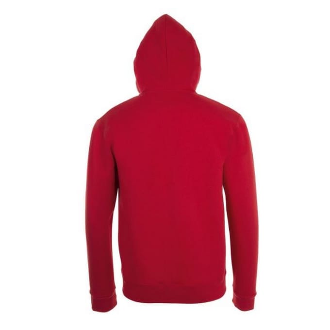 SOLS Herenstenen Ritssluiting in de vorm van een gewone Hoodie (Rood)