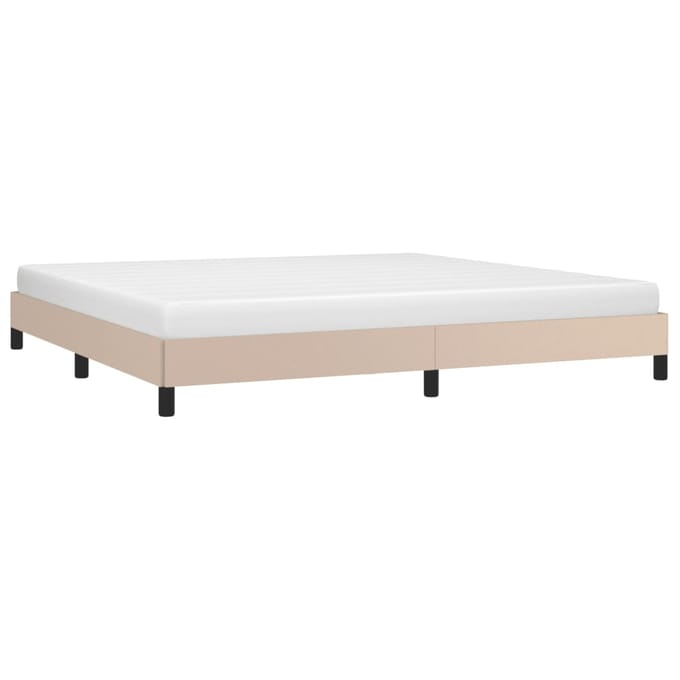vidaXL - Bedframe - kunstleer - cappuccinokleurig - 200x200 - cm