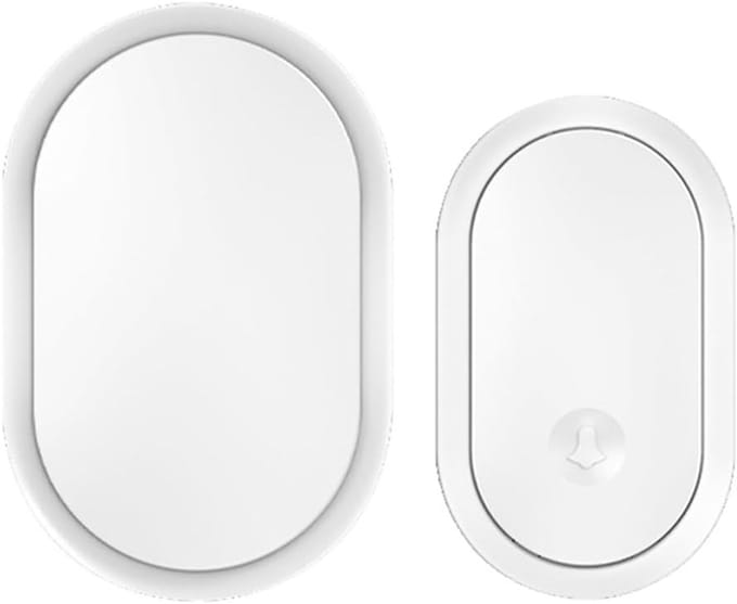 Draadloze Deurbel Kit - Slimme Chime - Thuis Beveiliging - Batterij Aangedreven - 300M Bereik - Wit