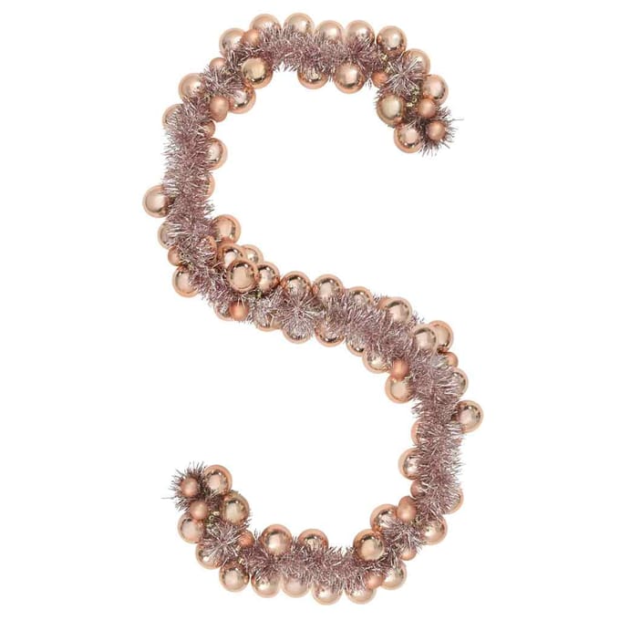 vidaXL - Kerstbal - Guirlande - LED's - Rose - Gold - 186 - cm - Polystyreen