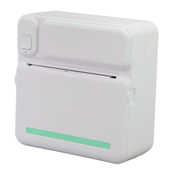 Stickerprinter Mini Thermische Printer Draagbaar Inktloos Bluetooth APP Telefoonprinter voor Kinderen DIY groen
