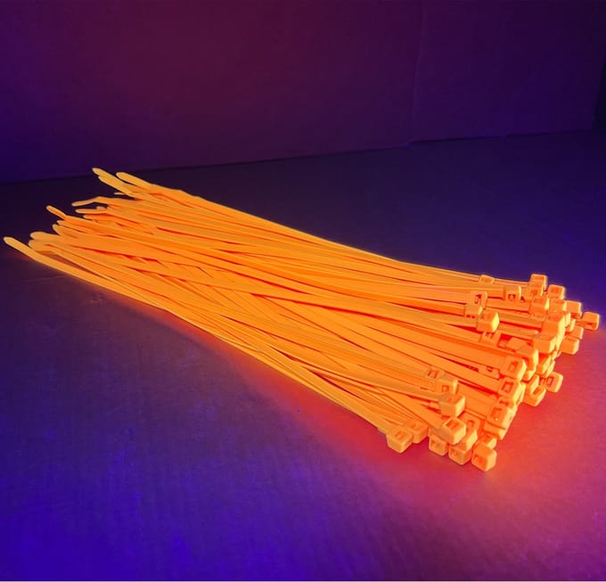 TD47 Kabelbinders 4.8 x 370 mm Fluor Oranje - Tie wraps - Tyraps