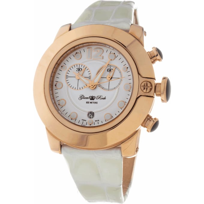 Horloge GLAM ROCK GR32166NC. Kwarts, Kleur wit. Vrouw. white