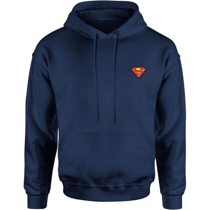 DC Superman Unisex Hoodie - Navy - XL
