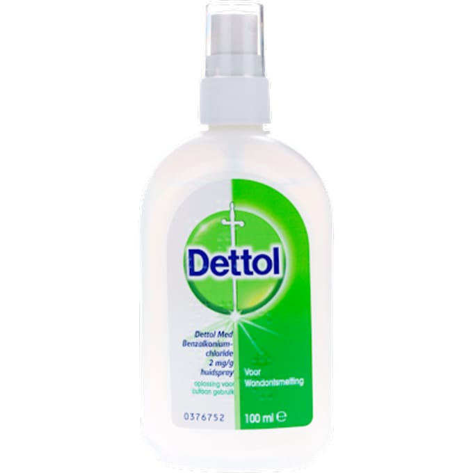 Dettol Huidspray Wondontsmetting - 100 ml -Ontsmettingsspray