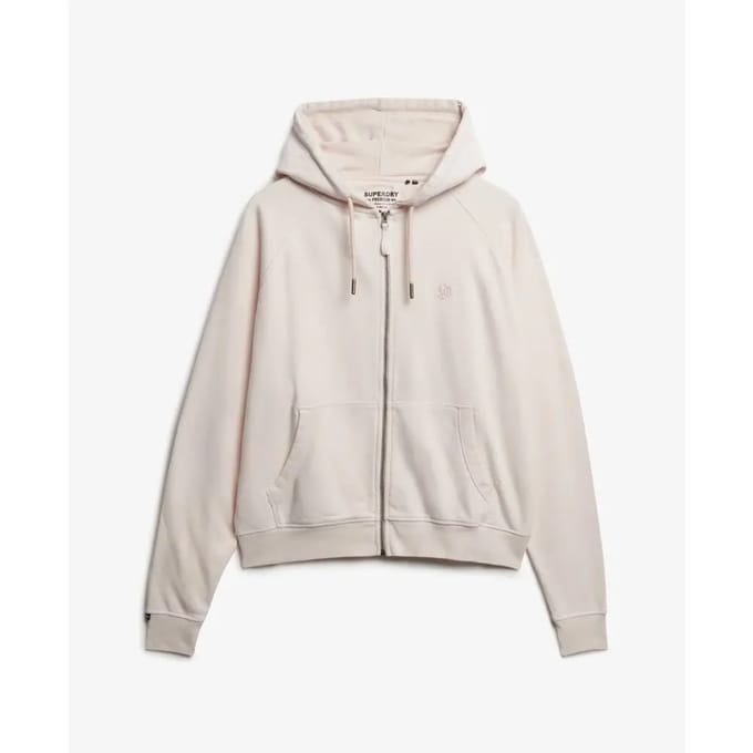 Superdry - Studios Relaxed Zip Hoodie - Dames - Hoodies