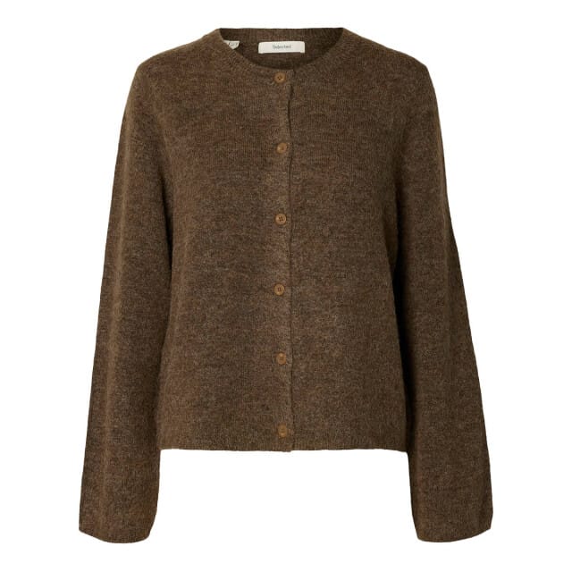 relaxed fit gebreid jack van wolmix met alpaca-aandeel model 'LULU'