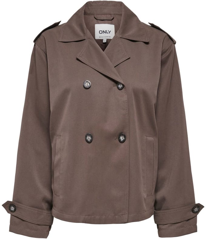 Only Hannah Short Life Trenchcoat Jas Dames - Maat M