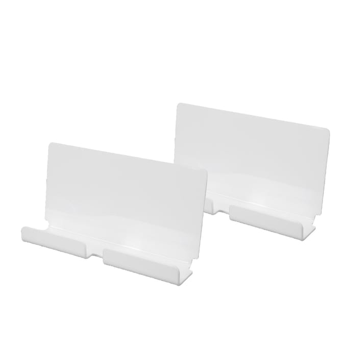 Support Mural pour Tablette 2 pièces Support Mural Acrylique pour Tablette avec Trou pour Smartphone Liseuse Électronique blanc