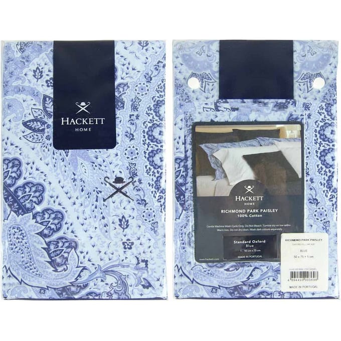Hackett Home Richmond Park Paisley Blauw Oxford Kussensloop H RICHPARK OXFORDPL