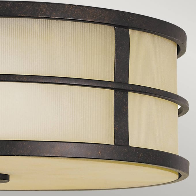 Feiss LED Plafondlamp Fusion | 3X E27 Max 60W | Dimbaar | Grecian Bronze