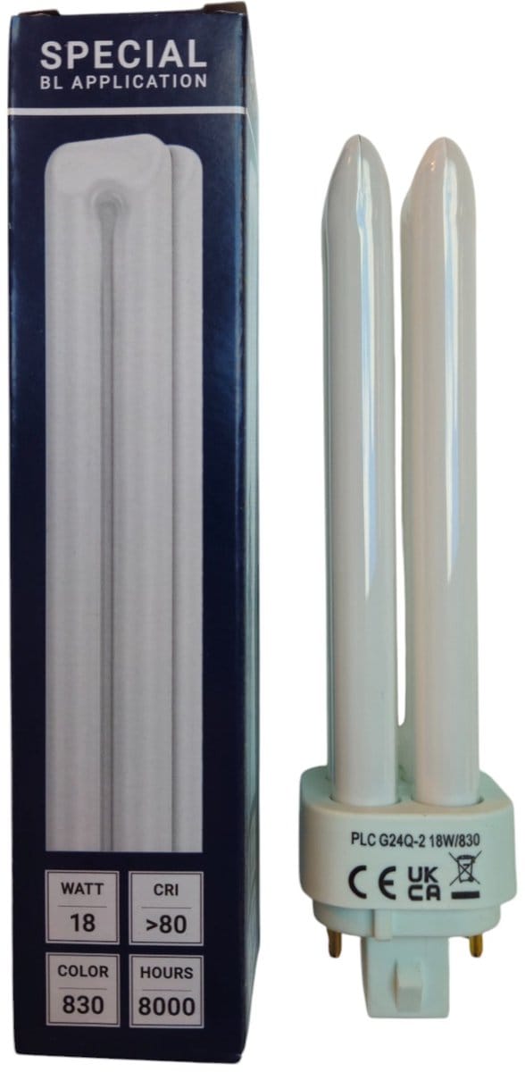 SPL G24q-2 PL-C 4P Spaarlamp | 18W 830 3000K | 4-Pins