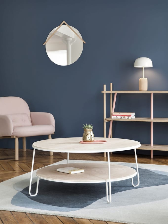 Harto - Eugenie salontafel - Eiken/leigrijs - 90 cm - 4 - 6 Wochen