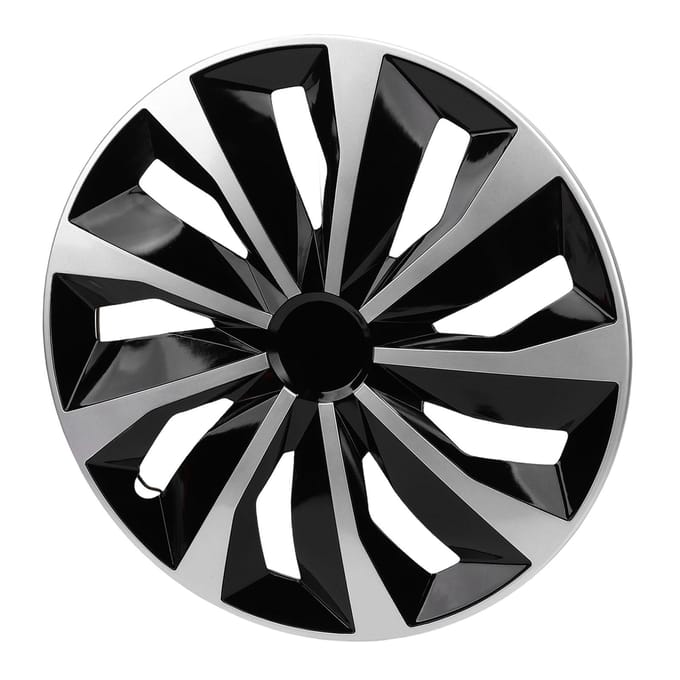4 STKS 17 Inch Velgkap Set Stijlvol Past Clip-on ABS R17 Wieldeksel Vervanging voor de Meeste Auto's Vrachtwagens SUV's gray