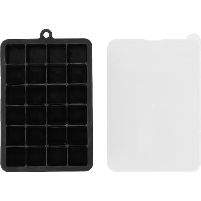 24 Vak Silicone IJsblokjesmaker Vorm Vierkant DIY Ijsmaker Keuken Bar Drinkaccessoires black