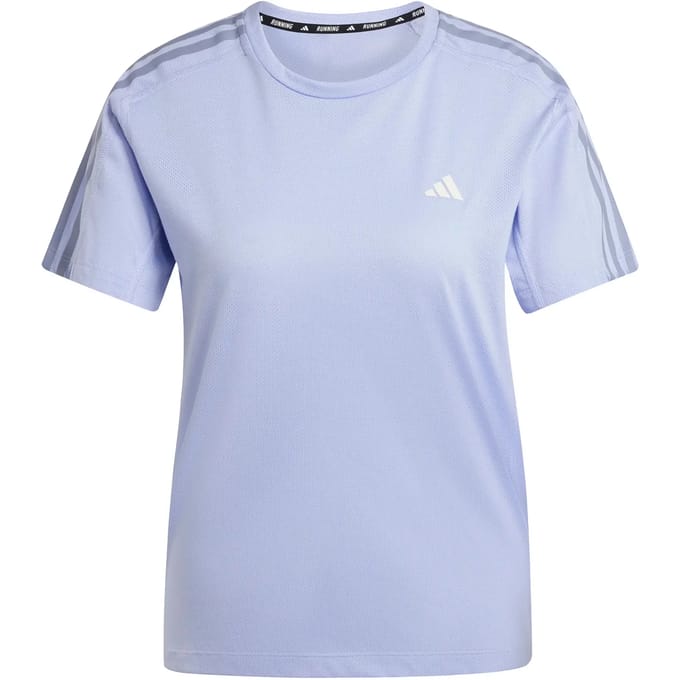 Dames-T-shirt adidas Own the Run 3-Stripes
