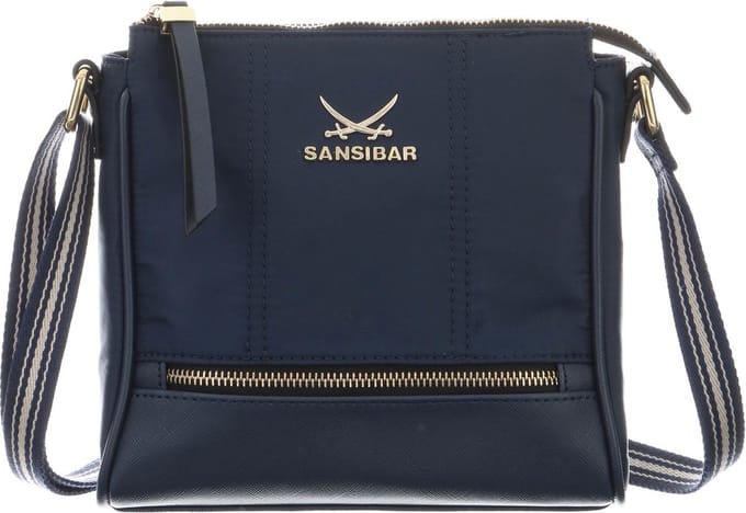 Sansibar Schoudertas Zip Bag Ocean Blauw