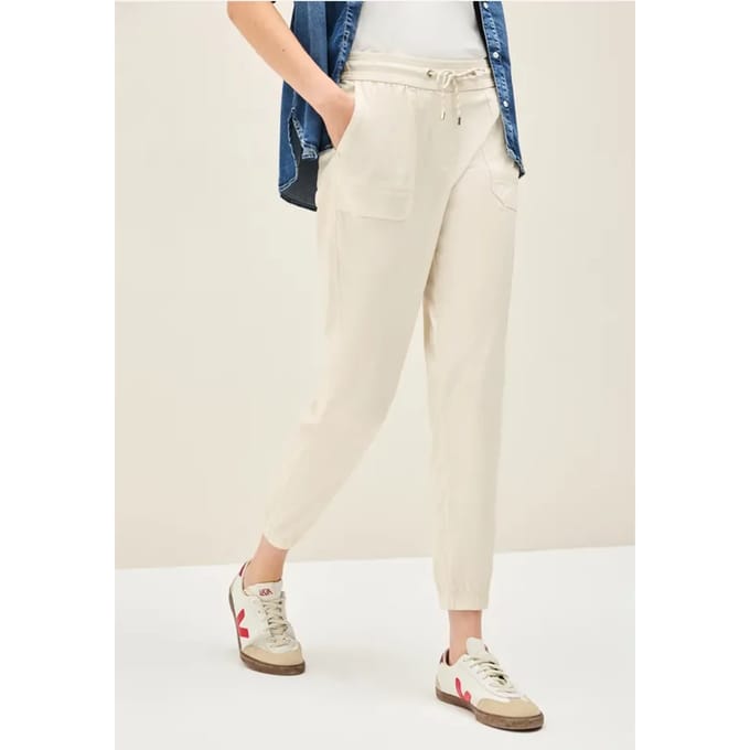 Gestreepte cargo broek