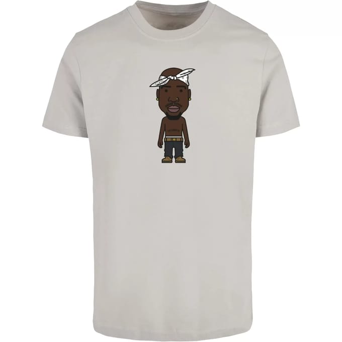 Mister Tee - LA Sketch Heren Tshirt - S - Grijs