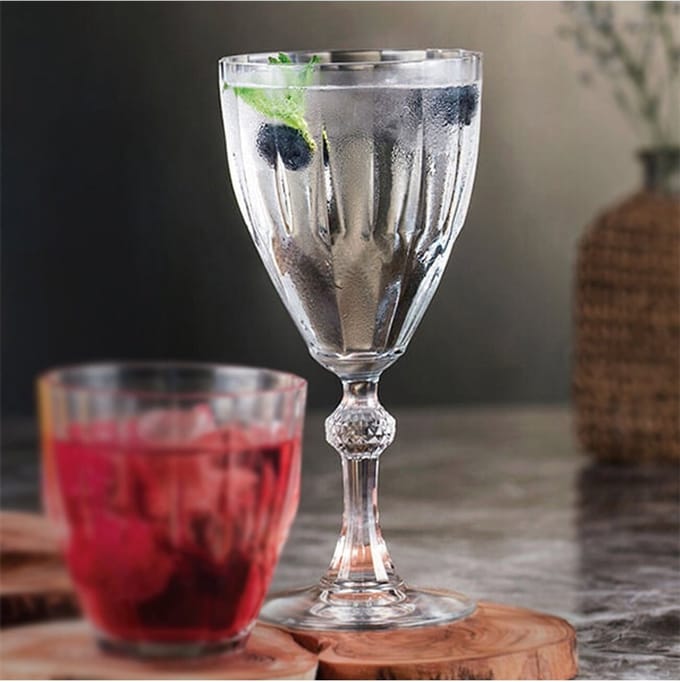 Pasabahce Diamond Wijnglas - 190 ml – Luxe Kristalglas – 6 Stuks