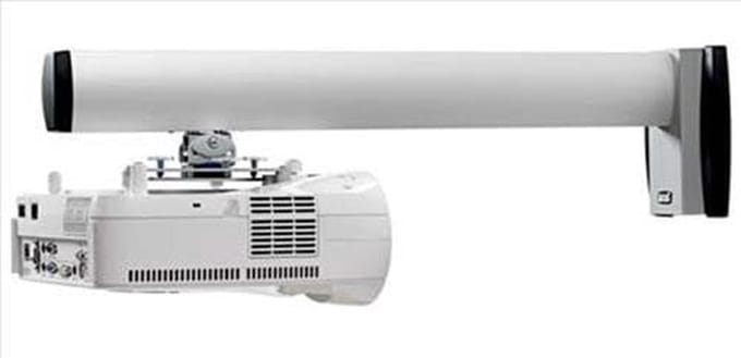 Projector Houder - Muurbevestiging Projector - Thuisbioscoop Inrichten - Verstelbare Hoogte - 145 cm Diep - Wit