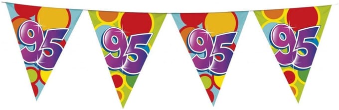 Vlaggenlijn leeftijd 95 jaar - 6m