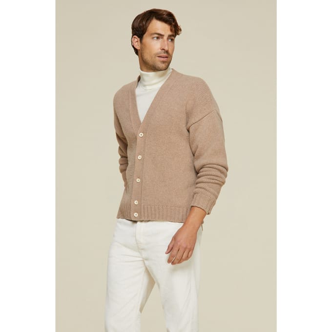 Lois Sinatra Beige Taglia: M | Cardigan Outlet | Uomo | Marrone