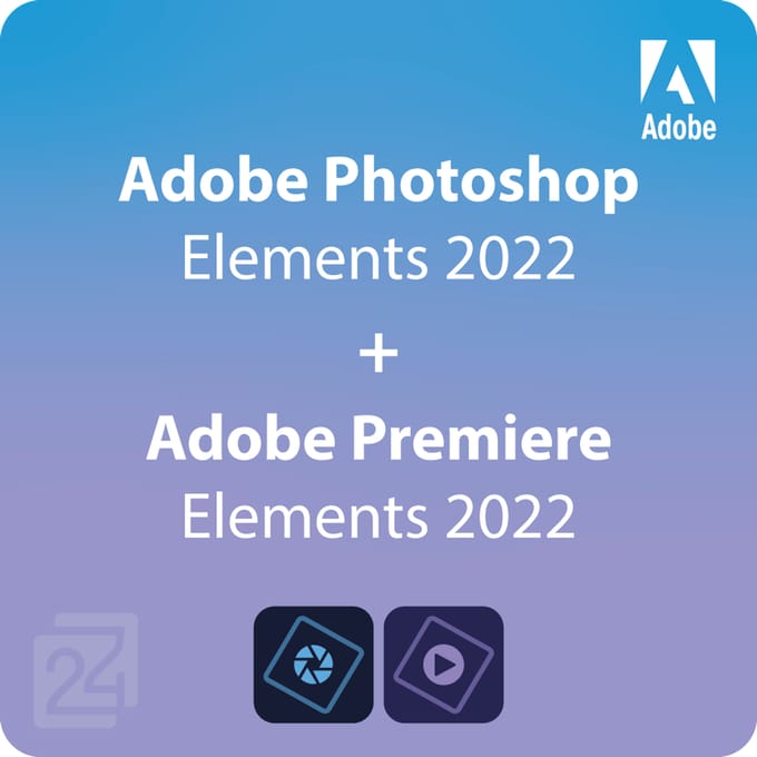 Adobe Photoshop & Premiere Elements 2022 Windows Nieuwe Aankoop