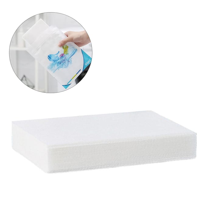 Wasgoed Kleur Absorberende Tabletten Veilig Efficiënt Wasmiddelbladen voor Thuis white