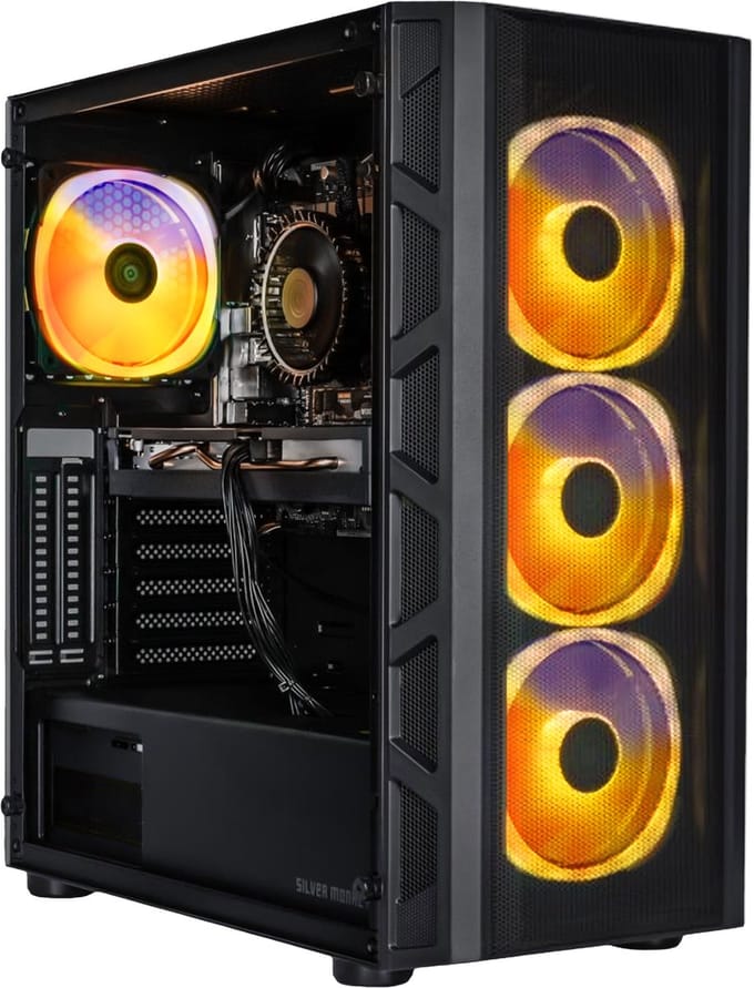 SMX® Battlestation M5A – Intel Core i5-14400F - RTX 5070 - 32GB RAM - 1 TB SSD - ARGB-verlichting - Windows 11 – Gaming-PC