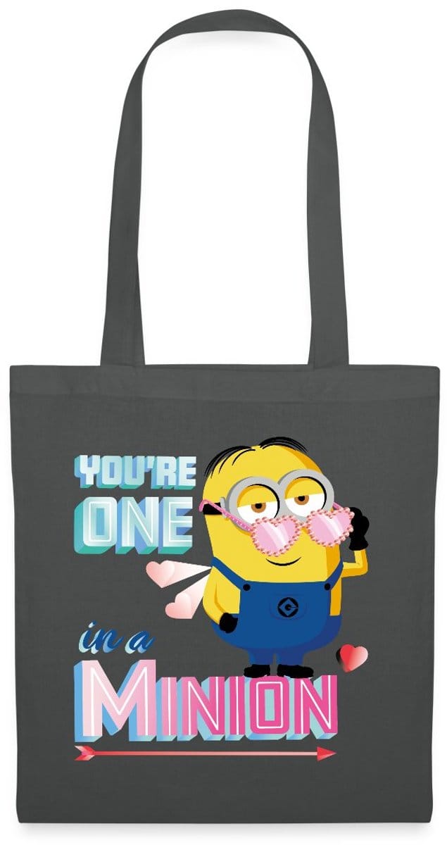 Minions Dave Youre One In A Minion Grappig Ontwerp Tas Van Stof Schoudertas