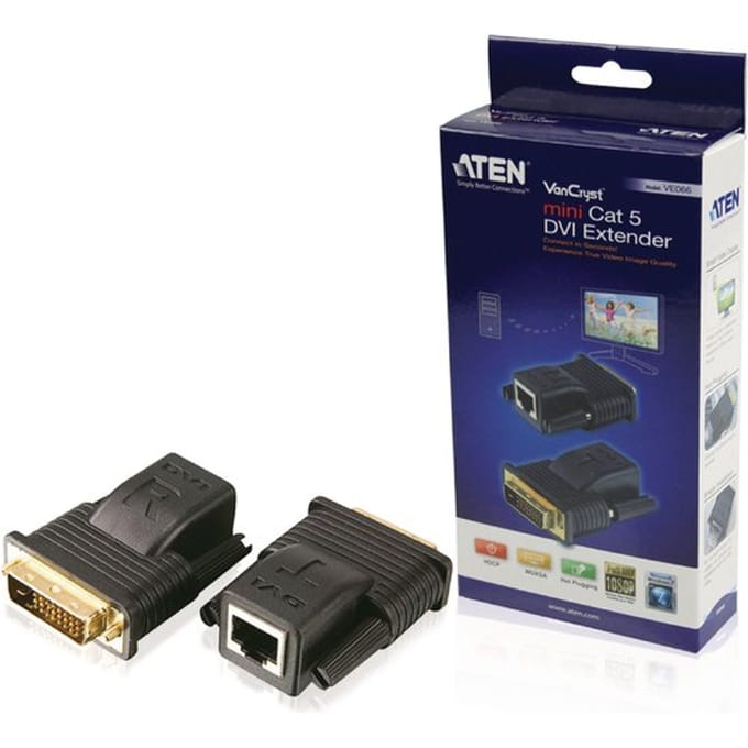 ATEN VE066-AT Extender (verlenging) DVI Via netwerkkabel RJ45 20 m