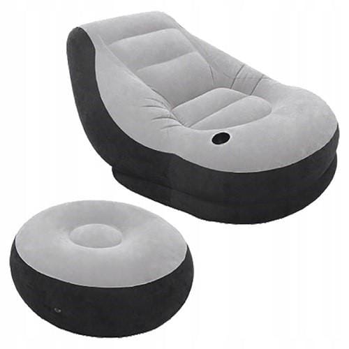 Intex - Opblaasbare stoel - Ultra Lounge met poef - 102 x 137 x 79 cm