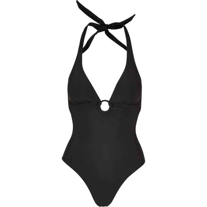 Dames zwempak met gerecyclede hals, 1 stuk Urban Classics