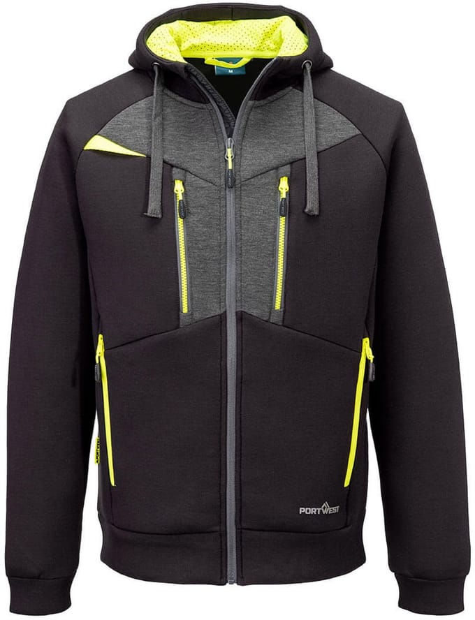 Portwest DX4 Hoodie met rits DX472 - Zwart - M