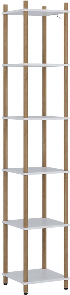 Vicco Bivio Hoekrek – 30 x 163.5 cm 6 planken Wit/dennenhout