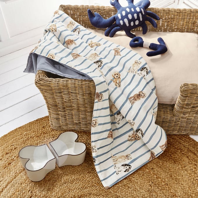 LOBERON Plaid voor honden Schnuffelex crème/blauw