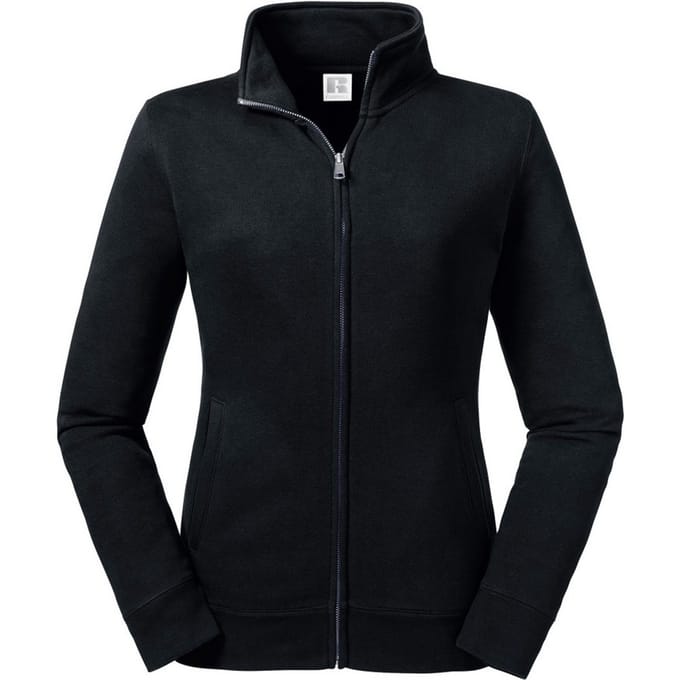 Russell Dames/dames Authentieke Sweat Jacket (Zwart)