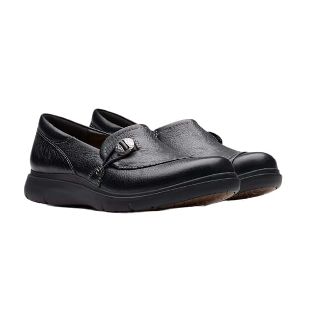 Clarks Certina Ease - dames instapper - Zwart - maat 37 (EU) 4 (UK)