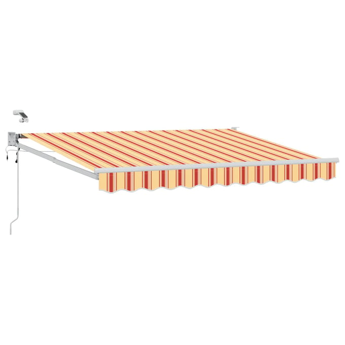 vidaXL - Elektrisch - Uitschuifbare - Zonneluifel - Multikleur - 3,5 - x - 2,5 - m