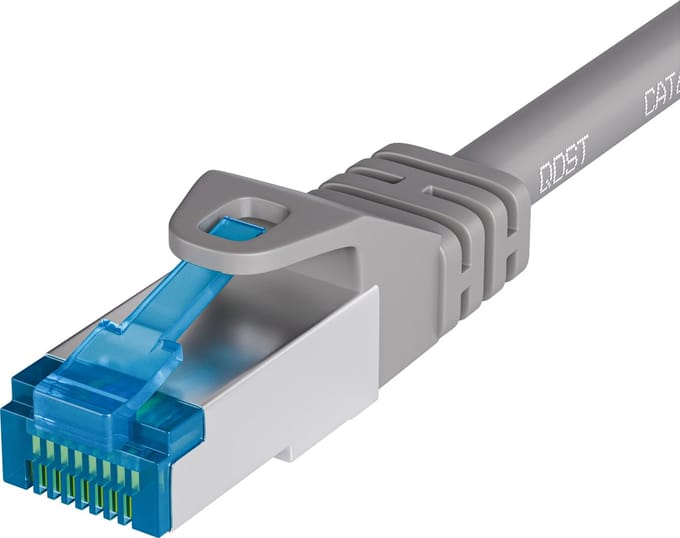 Qost - CAT6A 10G internetkabel - LSZH / UTP - 10 Gbps / 500 MHz - RJ45 Connectoren - Patchkabel / Netwerkkabel - 7.5 meter - Grijs