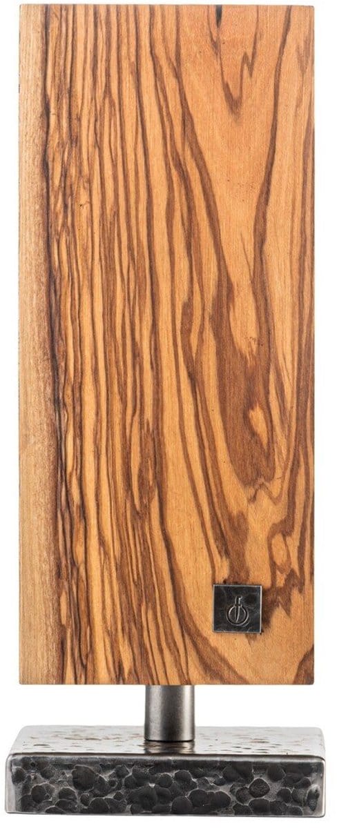 Forged Messenblok - Roterend - Magnetisch - Olijfhout
