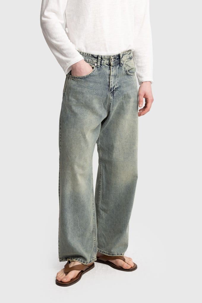 Ontspannen Pasvorm Rechte Jeans