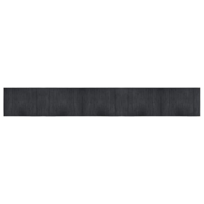 vidaXL - Vloerkleed - rechthoekig - 70x500 - cm - bamboe - grijs