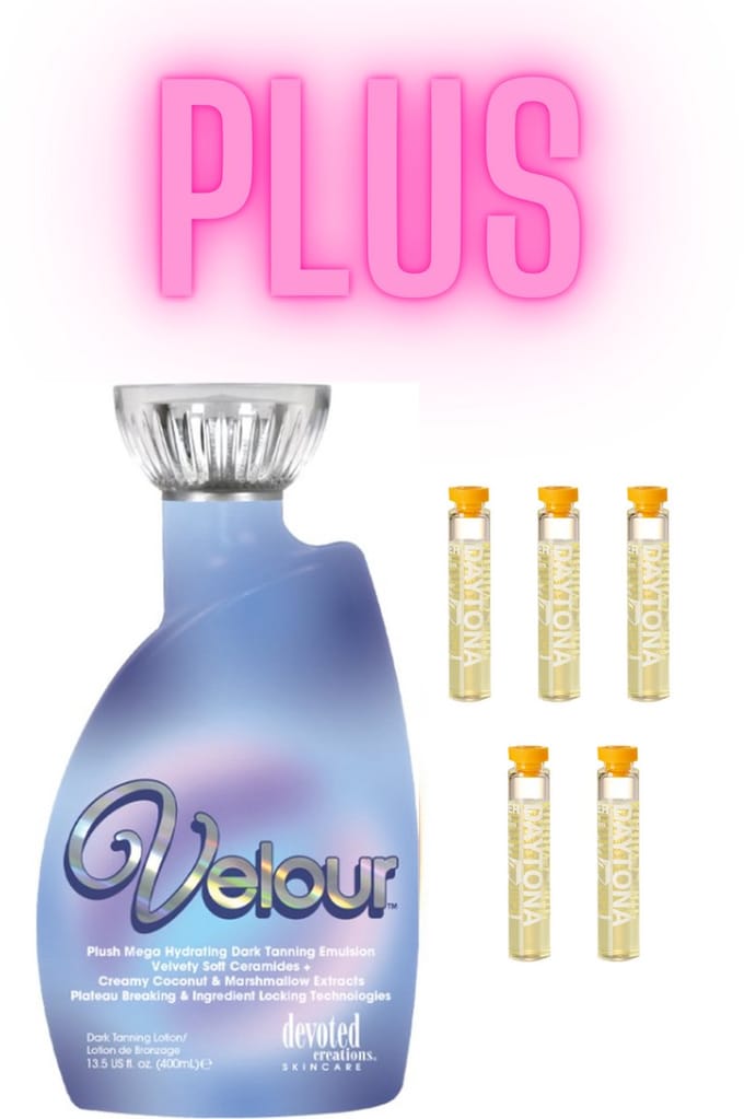 Devoted Creations Velour 400 ml PLUS 5X Daytona Pre Sun Ampul 2 ml!