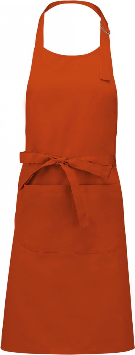 Kariban Schort van Polykatoen met zak K890 - Burnt Orange - One size